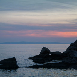 fisherman sea sunset sky croatia
